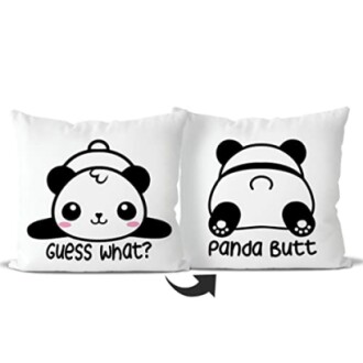 Lovely Panda Reversible Pillow Cover