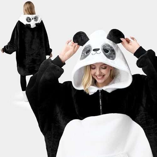 Giggling Getup Panda Wearable Blanket Hoodie