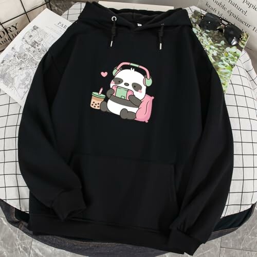 Cute Panda Oversized Hoodie