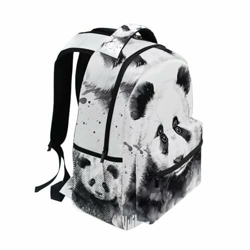 Backpack with panda design