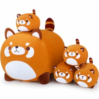 5 PCS Red Panda Plush Toys